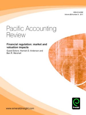 cover image of Pacific Accounting Review, Volume 23, Issue 3